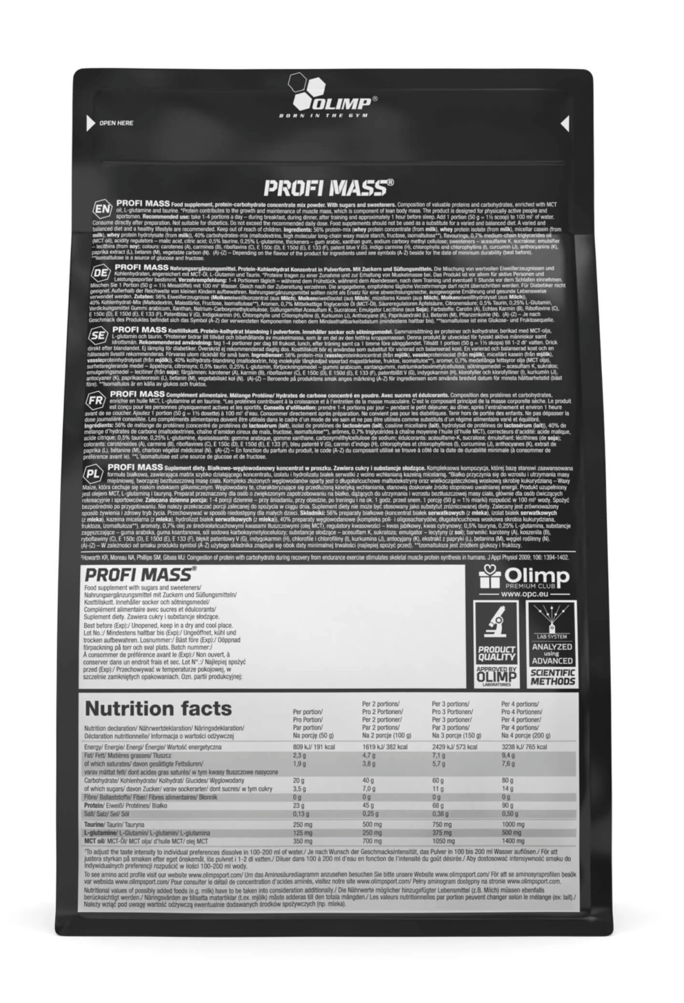 Olimp Profi Mass® - 1000-2500 g
