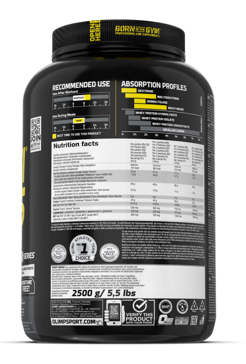 Olimp Profi Mass® - 1000-2500 g