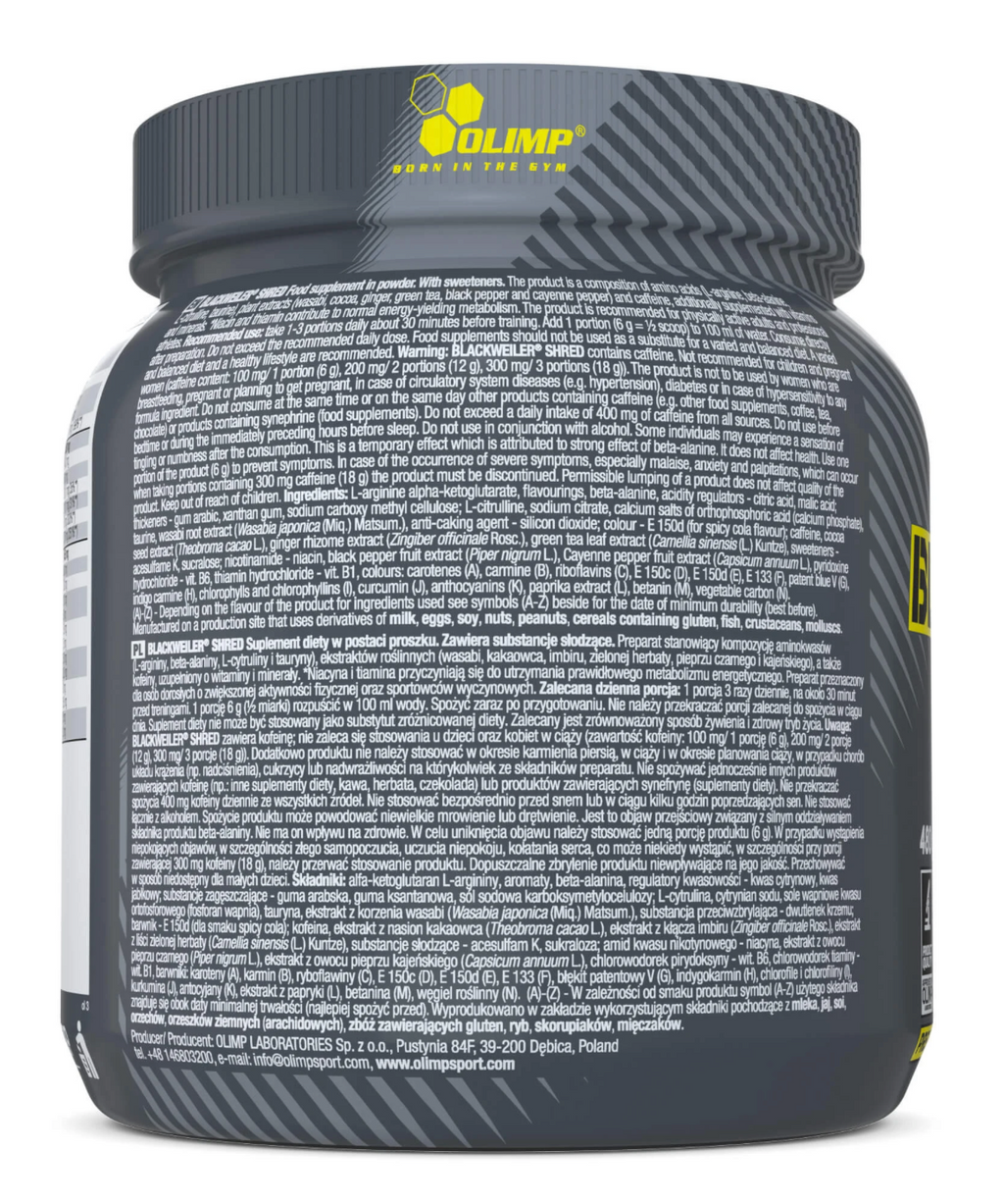 Olimp BLACKWEILER® Shred 480g